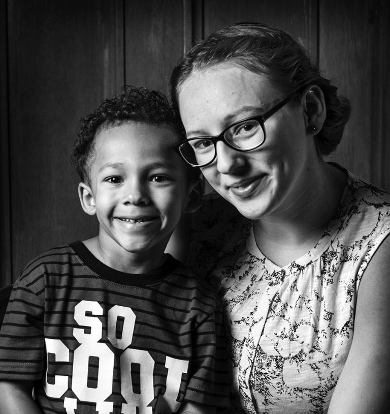 Headshot of Christine Malone with her son