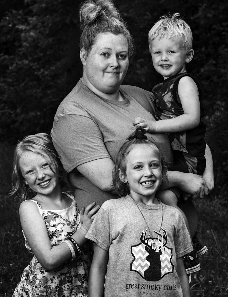 Headshot of Melissa Taylor and her children
