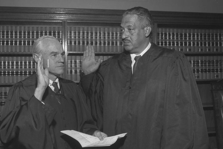 Thurgood Marshall swearing in