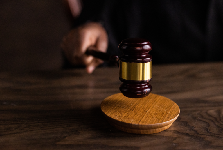 hand slamming gavel down