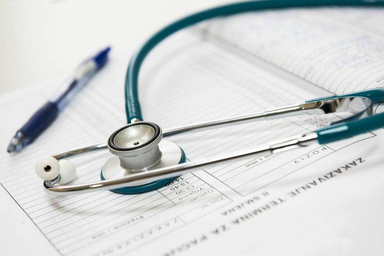 stethoscope on chart